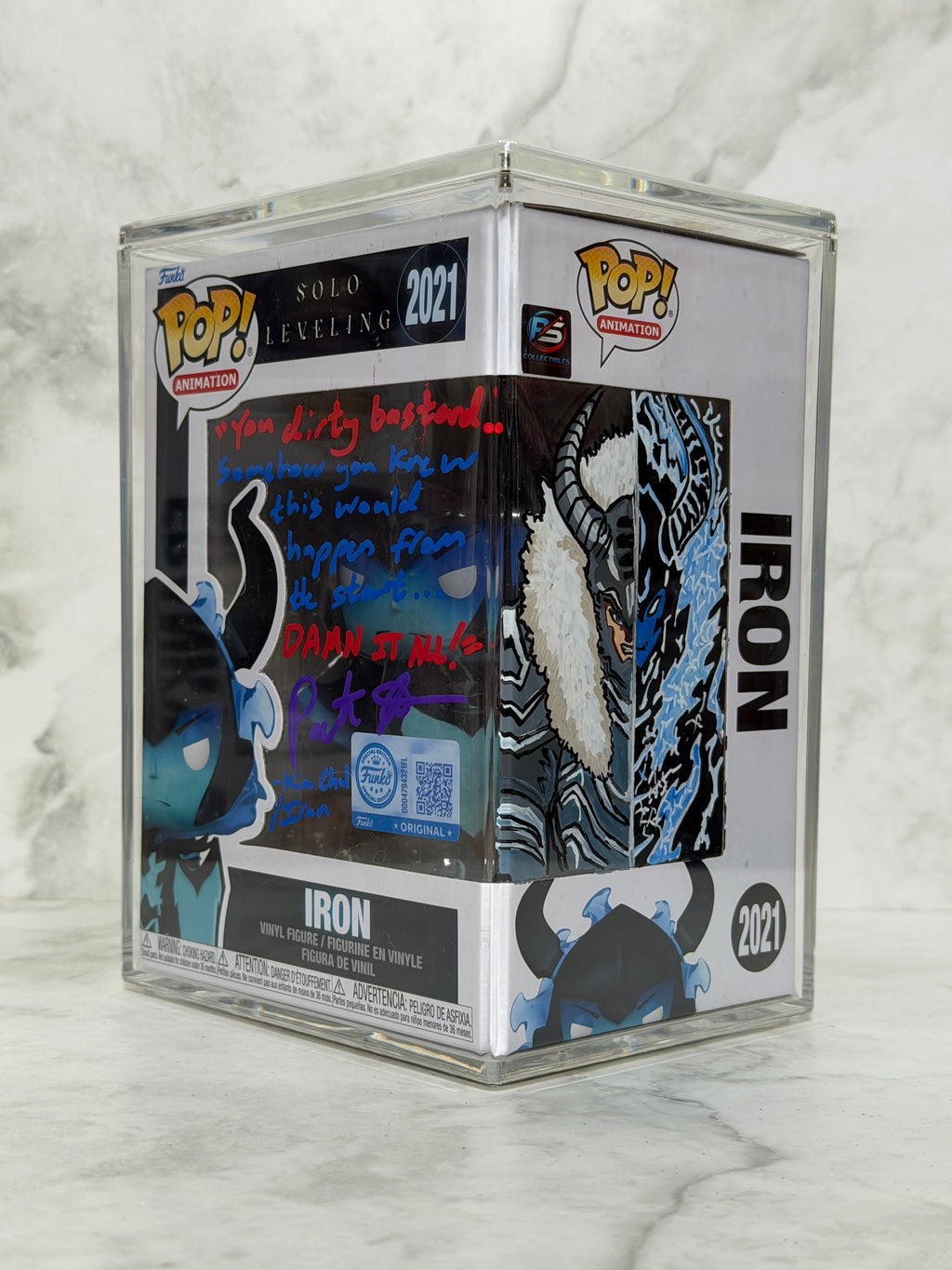 Solo Leveling - Iron 2021 (Signed by EVA - Custom Art - Art Insert)