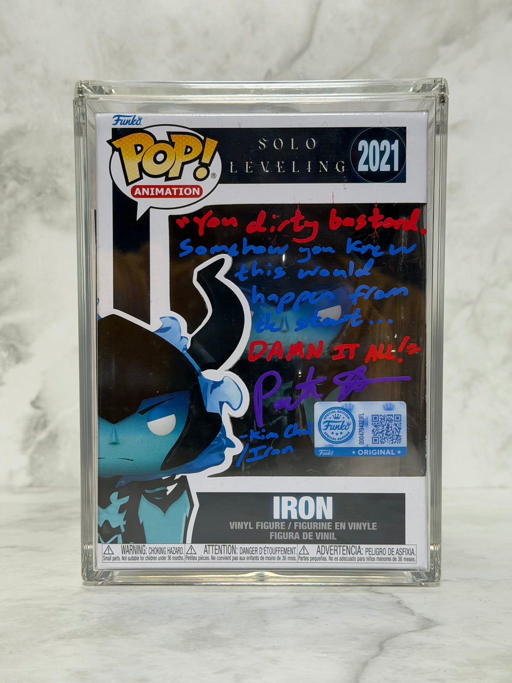 Solo Leveling - Iron 2021 (Signed by EVA - Custom Art - Art Insert)
